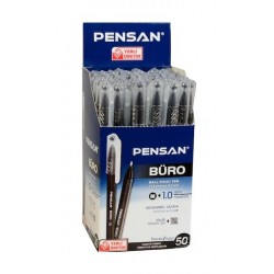 Pensan Tükenmez Kalem 1mm Siyah 50 Li Paket