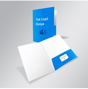 Dosya 350 gr. Kuşe Tek Yön Çok Renkli Mat Selefon Kabartma Lak 1000 adet