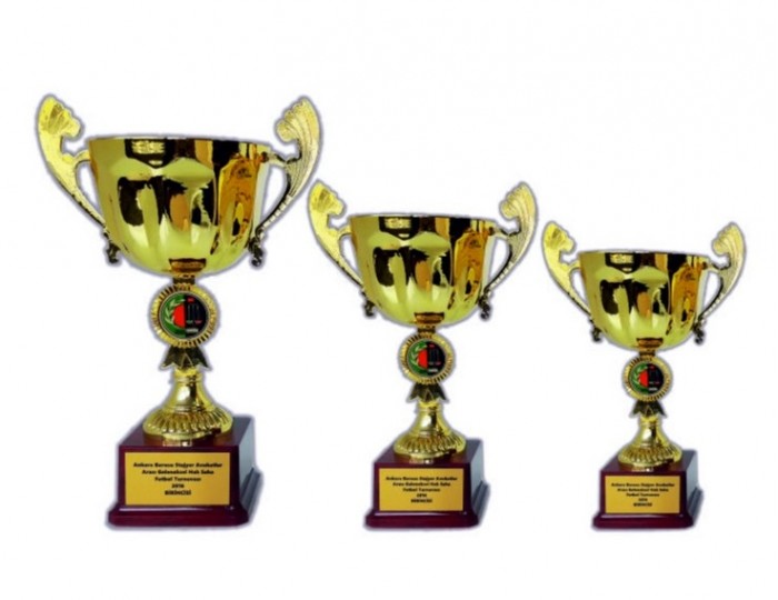 Ödül Kupa 3 Lü Set Gümüş Metal