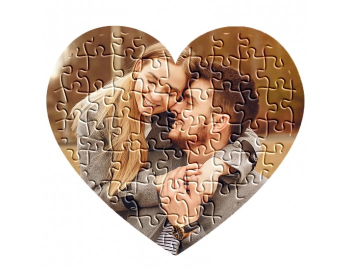 Kişiye Özel Tasarım Kalp Puzzle