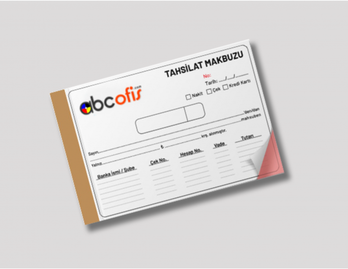 Makbuz Tek Renk Siyah 1 Asıl 1 Suret 10x20 cm 50lik 30 Cilt