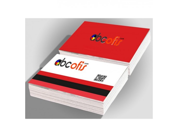 1000 Adet Kartvizit 350 gr. Kuşe Çift Yön Renkli Mat Selefonlu