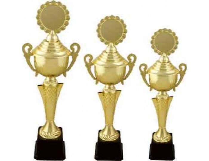 Ödül Kupa 3 Lü Set Altın Metal