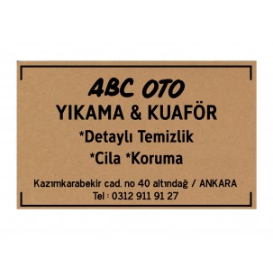 Oto Paspas Kraft Kağıt Baskılı  34 x 39 cm 1000 Adet